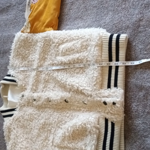 Free People Dandelion Furry Varsity Jacket - Picture 9 of 11